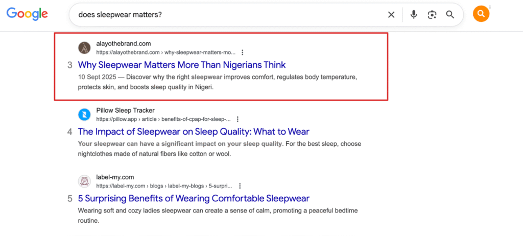 Screenshot: Case Study: How Oxgital Helped Alayothebrand Win with Reddit SEO
