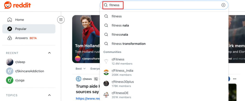 Screenshot: How to Identify Niche Keywords on Reddit