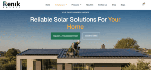 Renik Energy residential solar page
