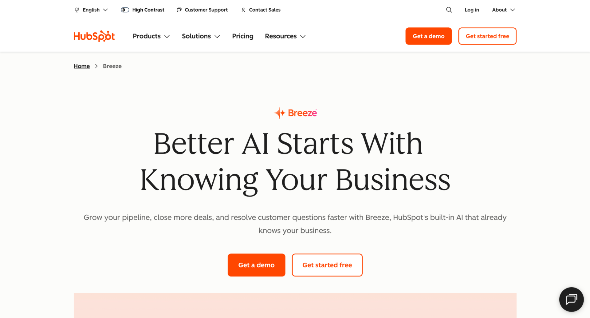 Screenshot: 14. HubSpot AI