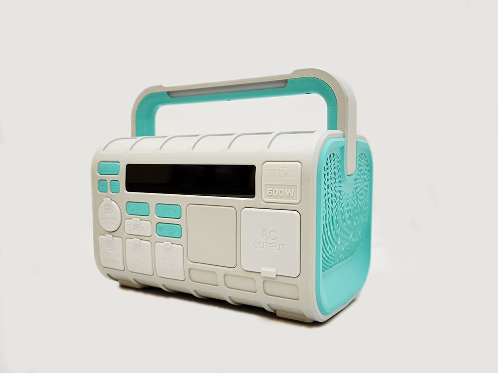 Portable Tursan Energy power station photographed for brand marketing and product promotion.