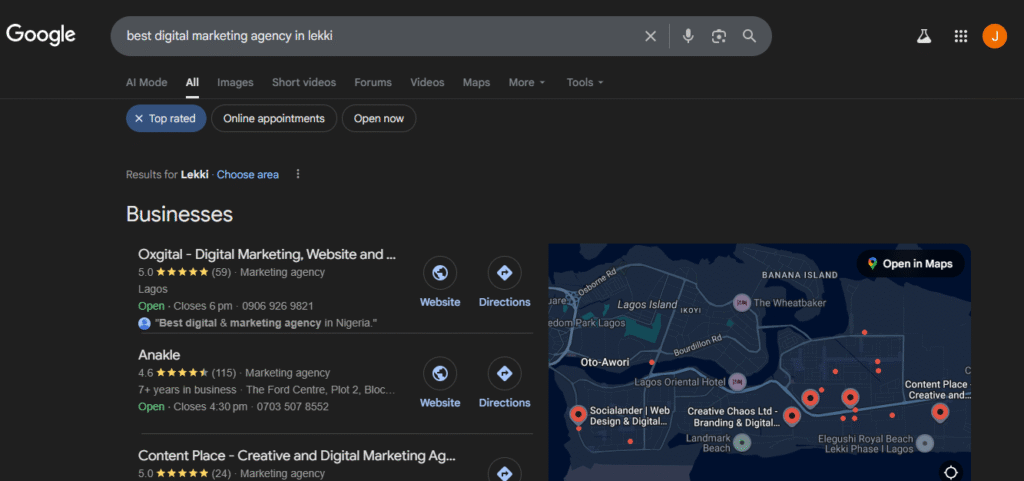 Best digital marketing agency in Lekki