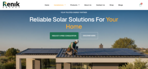 Renik Energy residential solar page