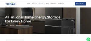 Tursan Energy home energy storage page