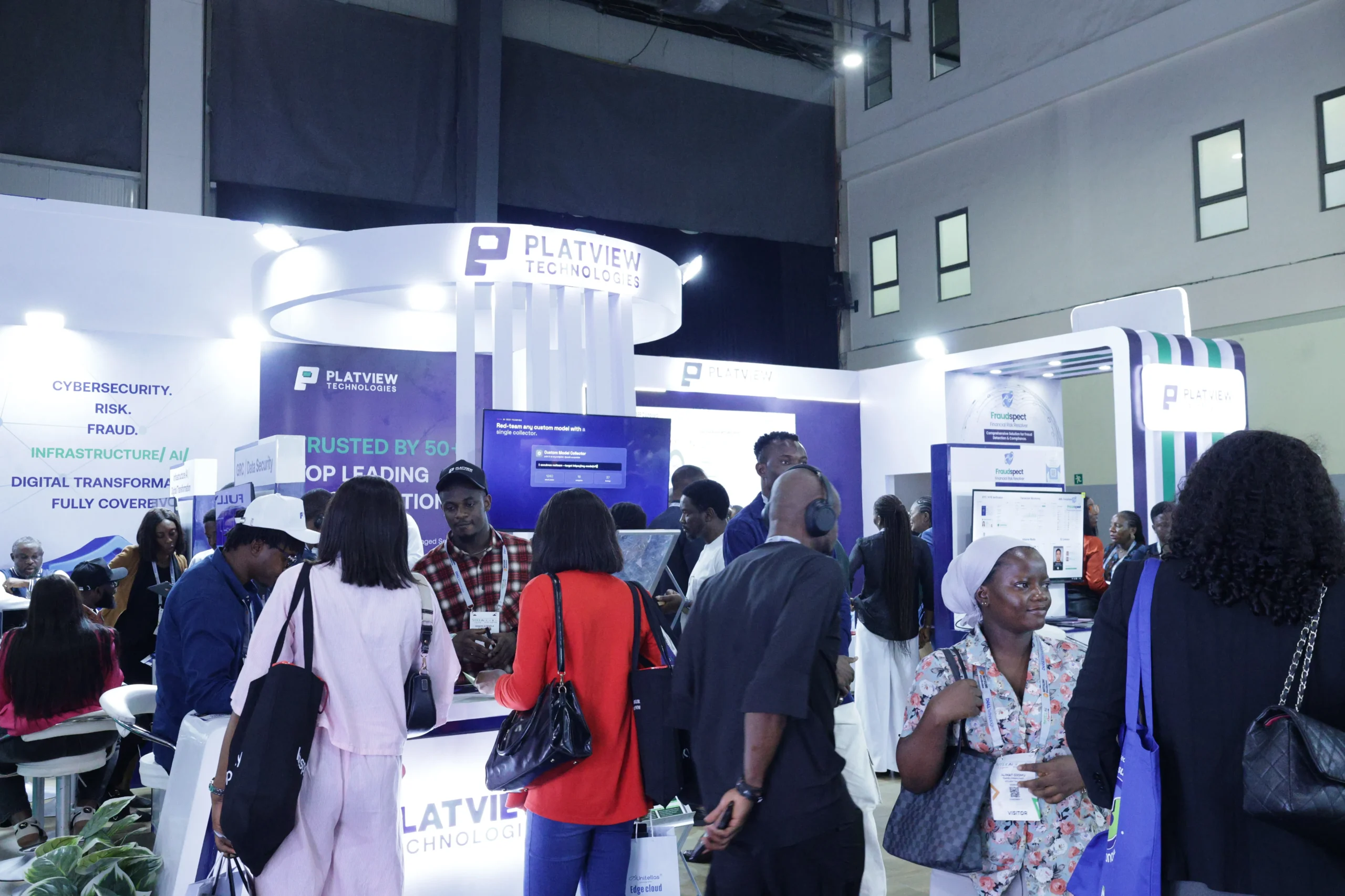 Fraudspect exhibition stand at GITEX Nigeria 2026 showcasing its fraud prevention and compliance solutions